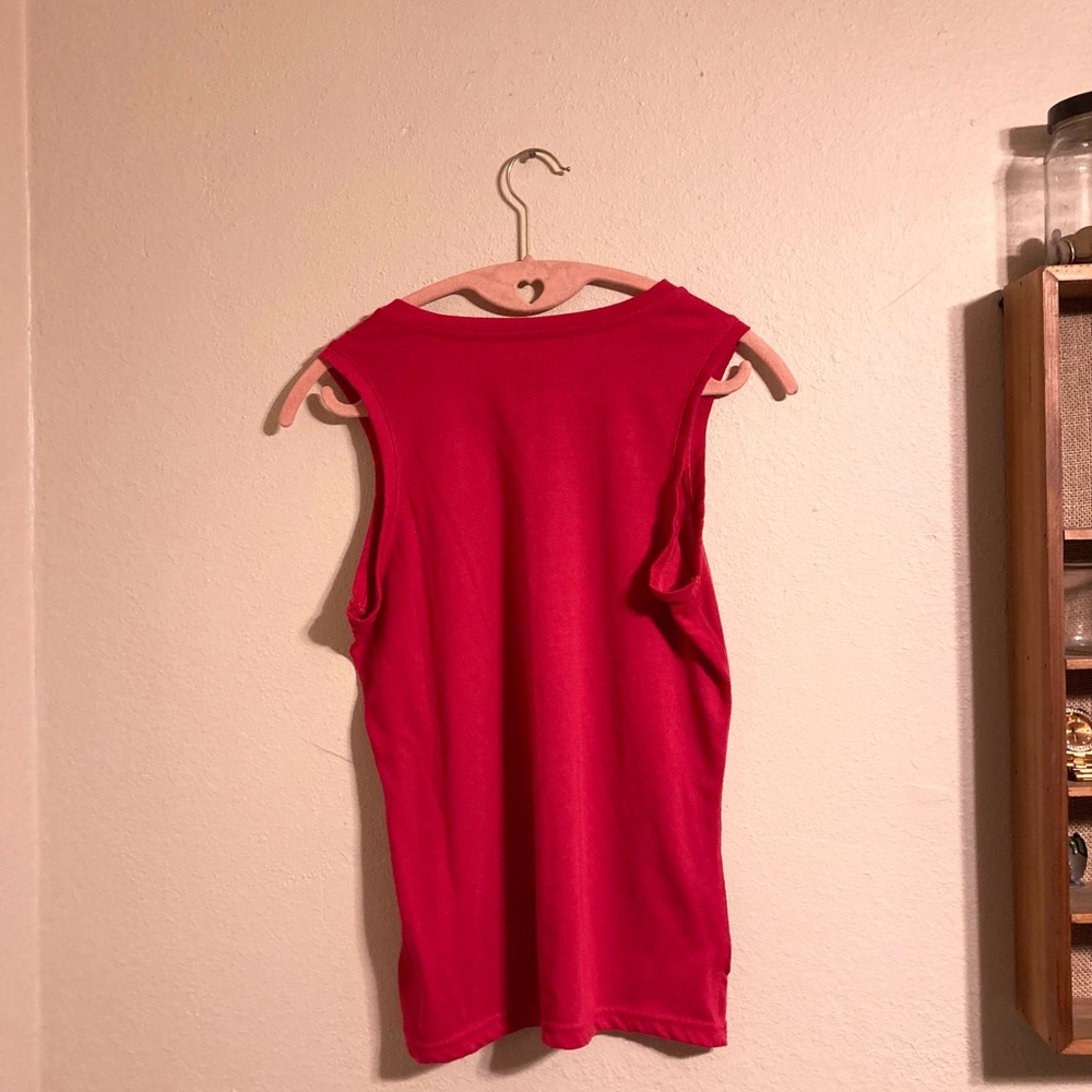 Red Reebok tank top - Picture 3 of 4